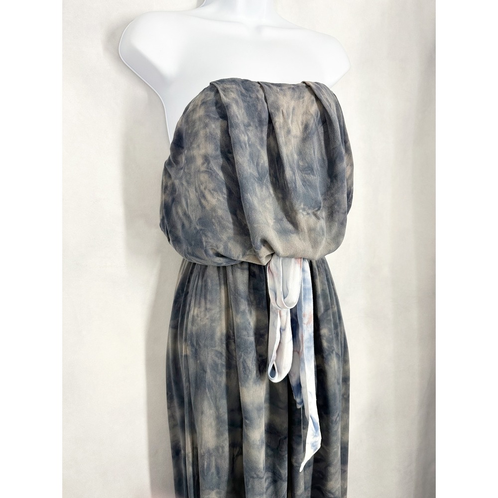 Free‎ People Just Float Strapless Tie Dye Gray Jumpsuit Womens Size Medium - Picture 5 of 13